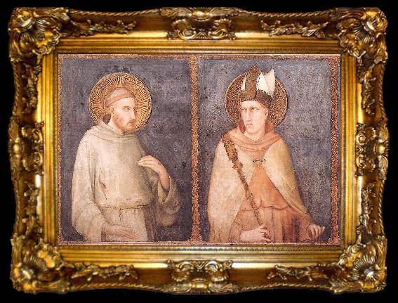 framed  Simone Martini t Francis and St Louis of Toulouse, ta009-2